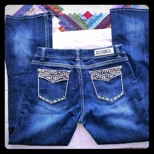 Rock&Roll women's jeans mid rise 33x32 dark